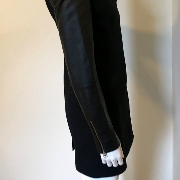 Ted Baker Alycia Coat Leather & Cashmere blend - Picture 6 of 8